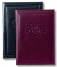Jr Leather Executive 1" Binder/Folders